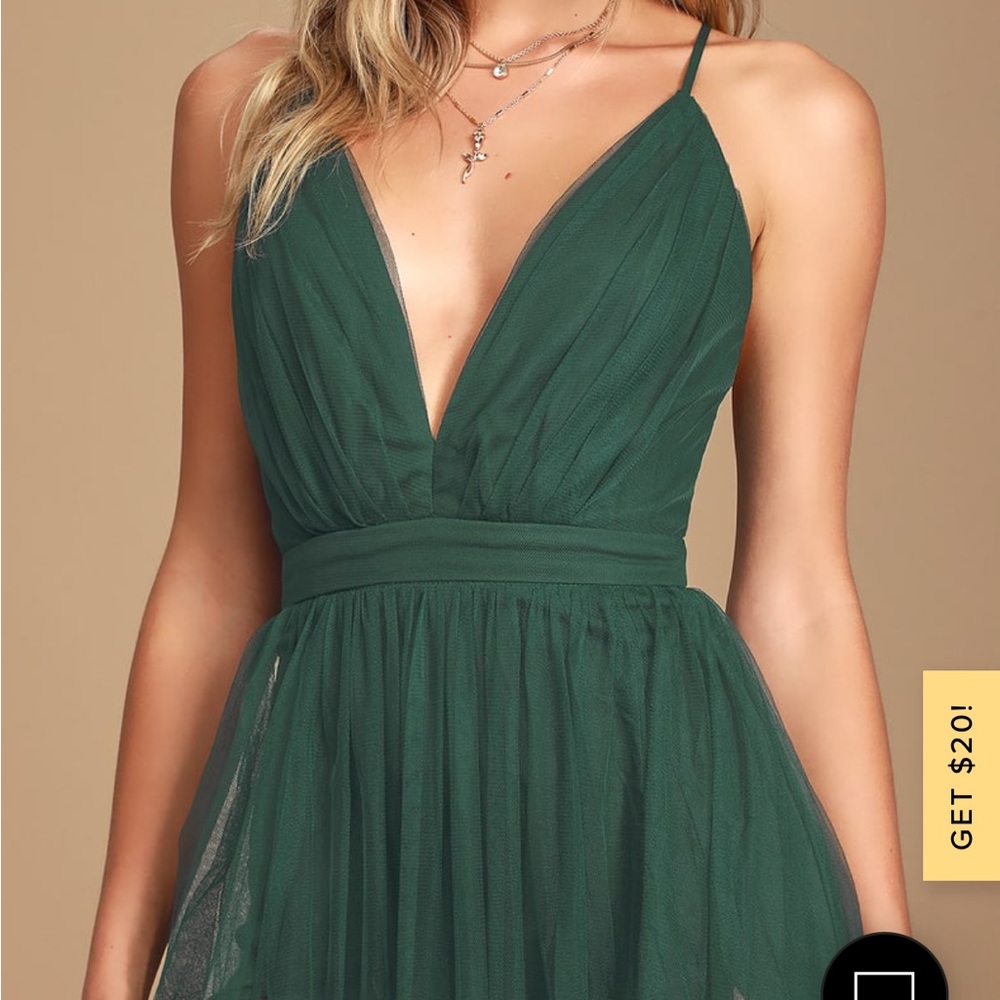 Lulus long green dress